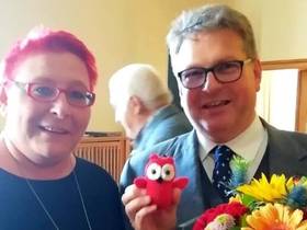 Andrea Johlige, Beigeordneter Wolfgang Gall